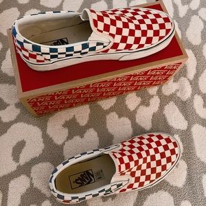 Checkered Slip on Vans